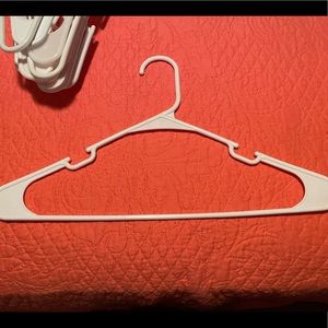 White Plastic Hangers (32 Total)